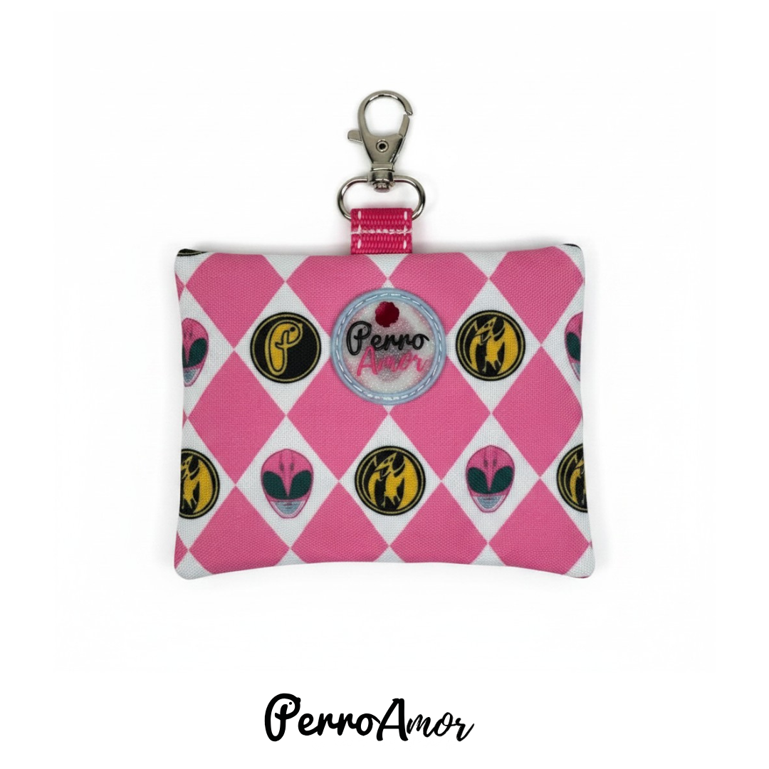 Porta Bolsas Oh my 💩 " Ranger Rosa "