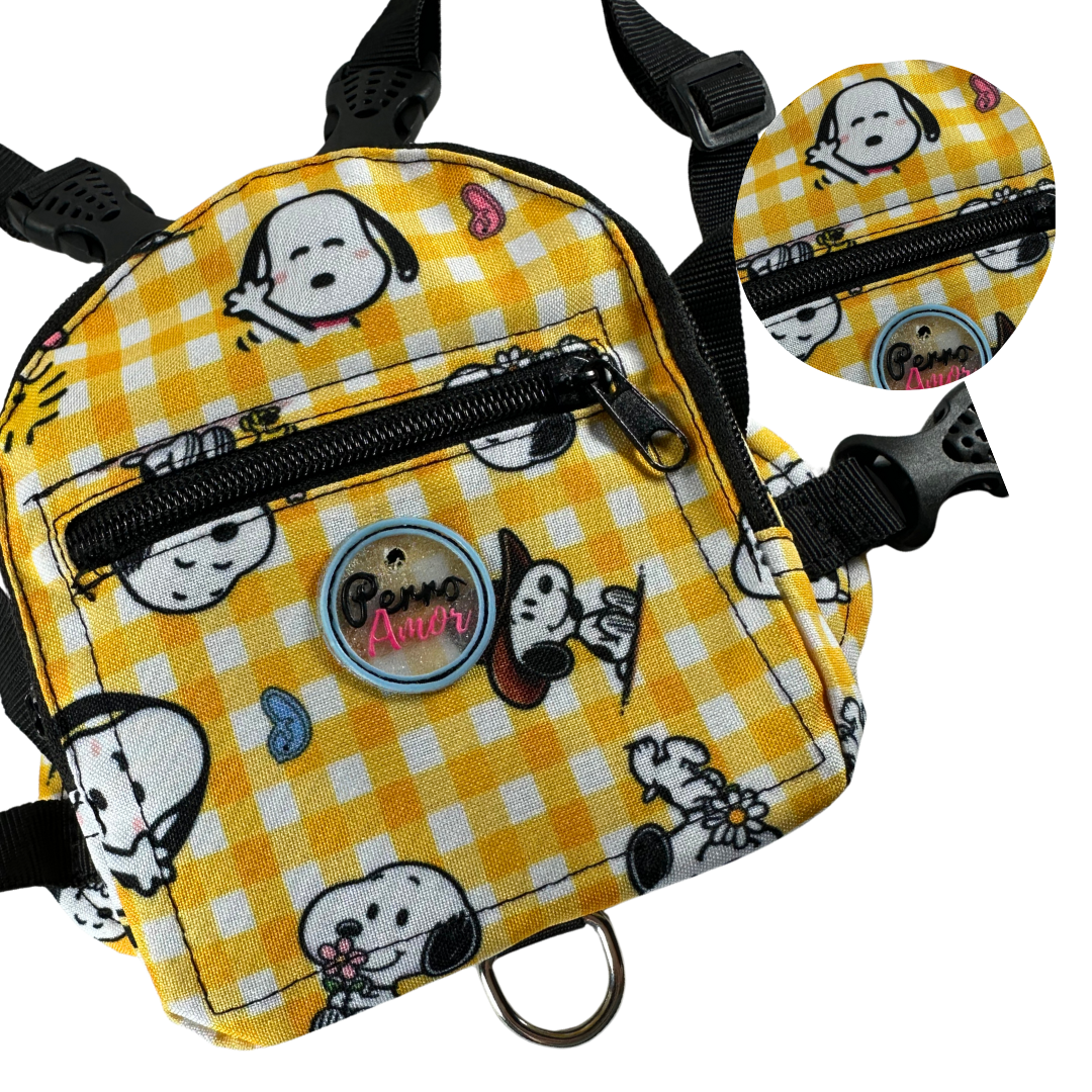 Mochila " Peanuts Amarillo "