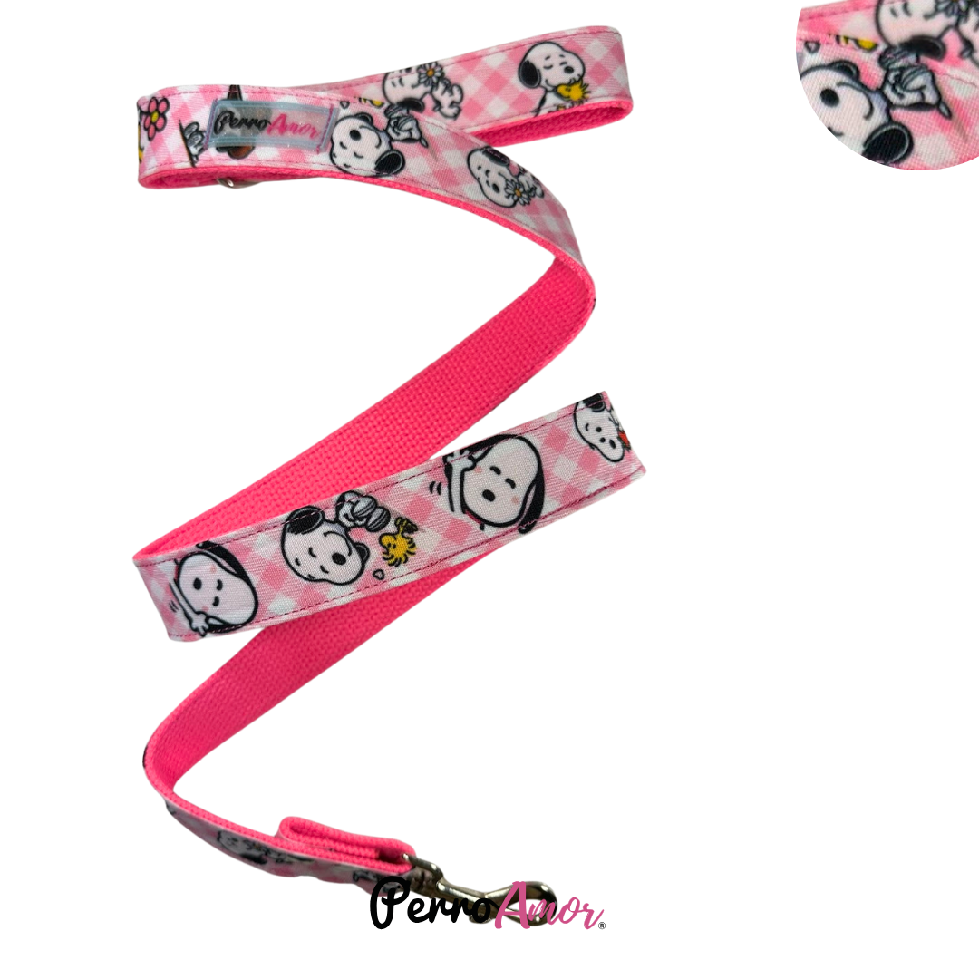 Correa " Snoo paws Rosa "