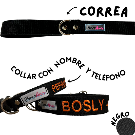 Collar Personalizado + Correa