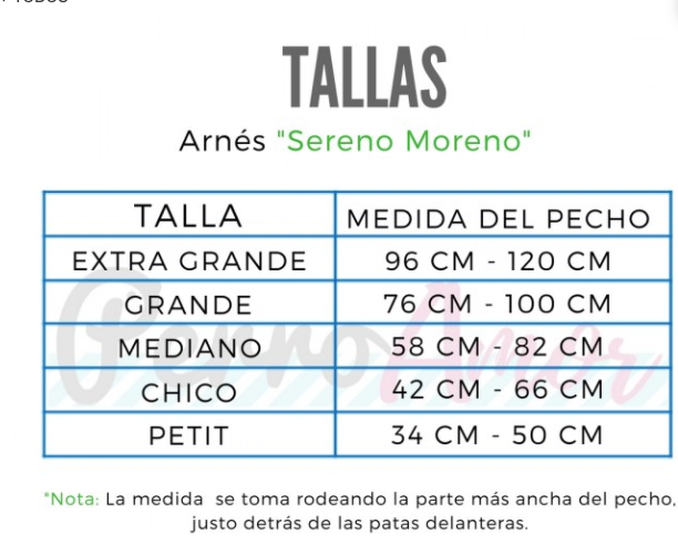 Arnés "Sereno Moreno"