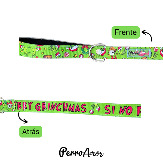 Correa Binomio  " Grinch paws “