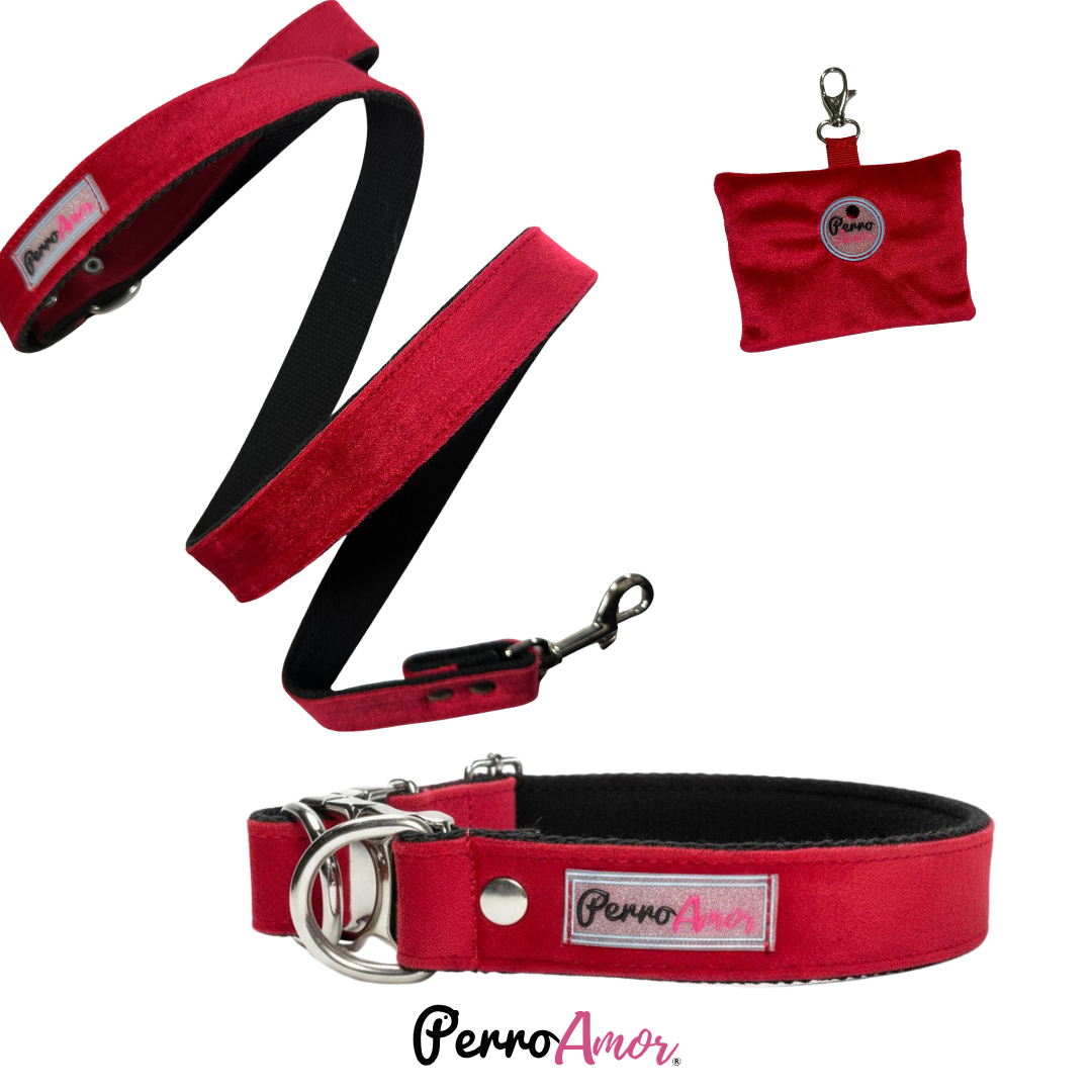 Combo Paseo " Terciopelo Rojo "