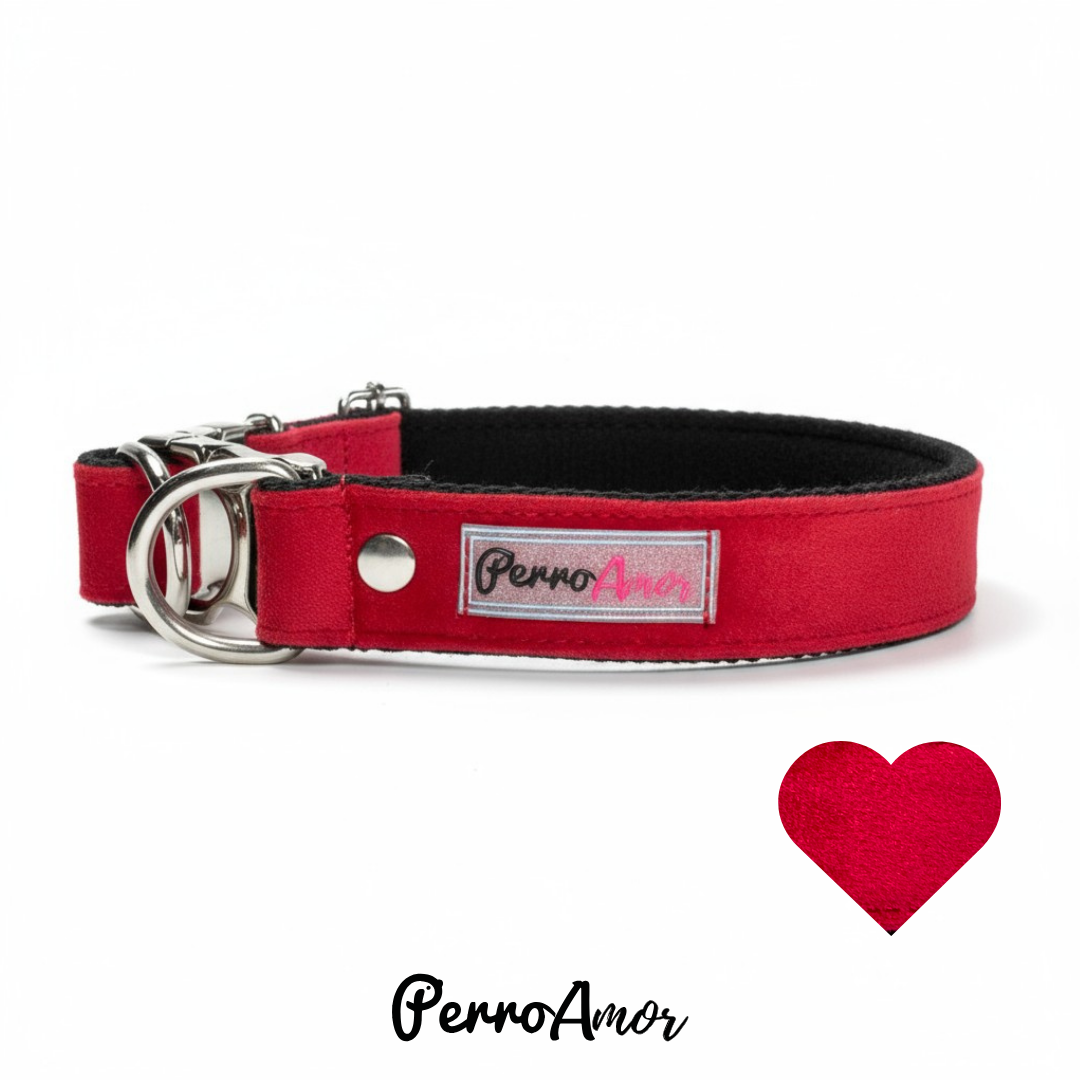 Collar Vida Mía " Terciopelo Rojo " Hibrido