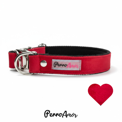 Collar Vida Mía " Terciopelo Rojo " Hibrido